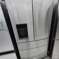 KITCHENAID 4 DOOR STAINLESS STEEL REFRIGERATOR 