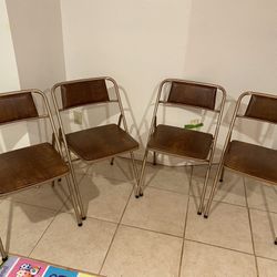 4 Cosco MCM Vintage Folding Chairs
