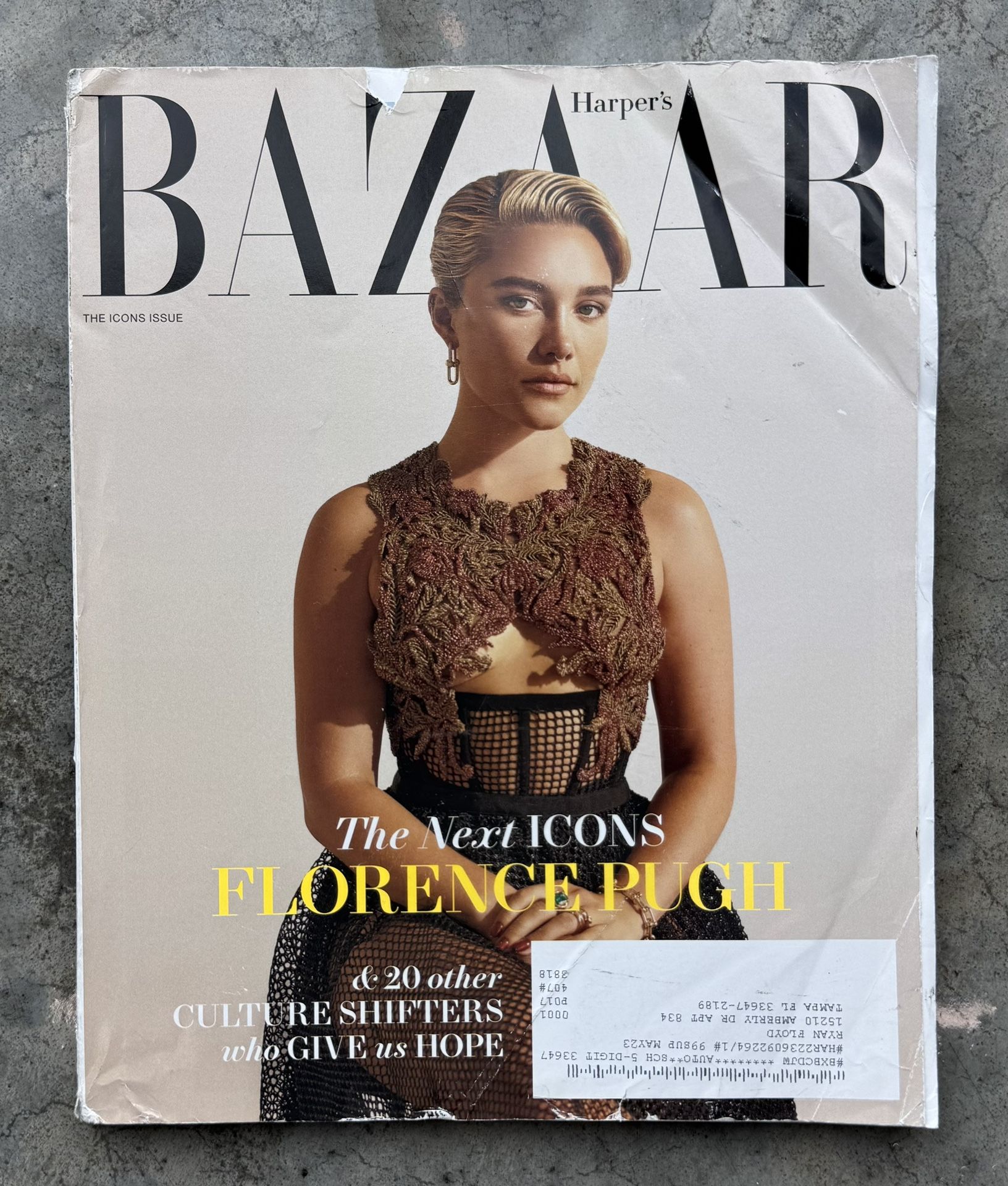 Harper's Bazaar Magazine September 2022 Florence Pugh Icons Issue