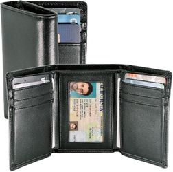 Stay Fine Top Grain Leather Trifold Wallet for Men - Ultra Strong Stitching - Handcrafted Argentinian Leather - RFID Blocking - Extra Capacity Trifold