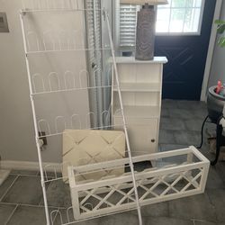 White Furniture Set Home Decor Organizer