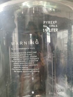Pyrex no-1596-5 19 liters/5 gal