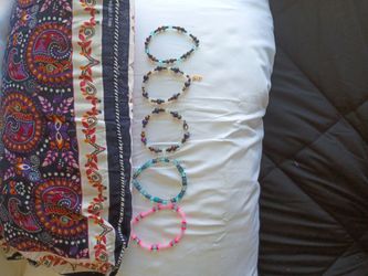 Set of 5 Beaded Bracelets
