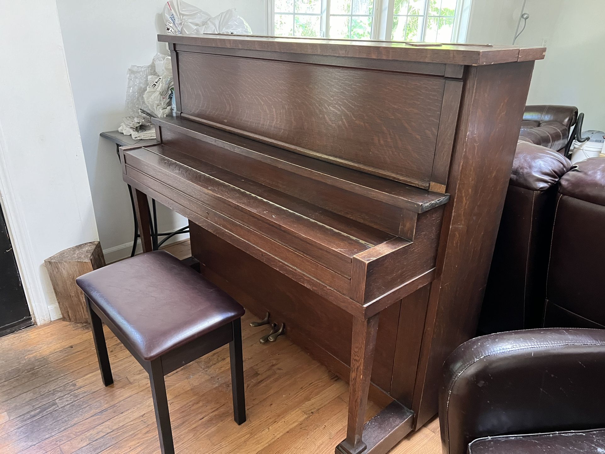 Piano With Small Bench