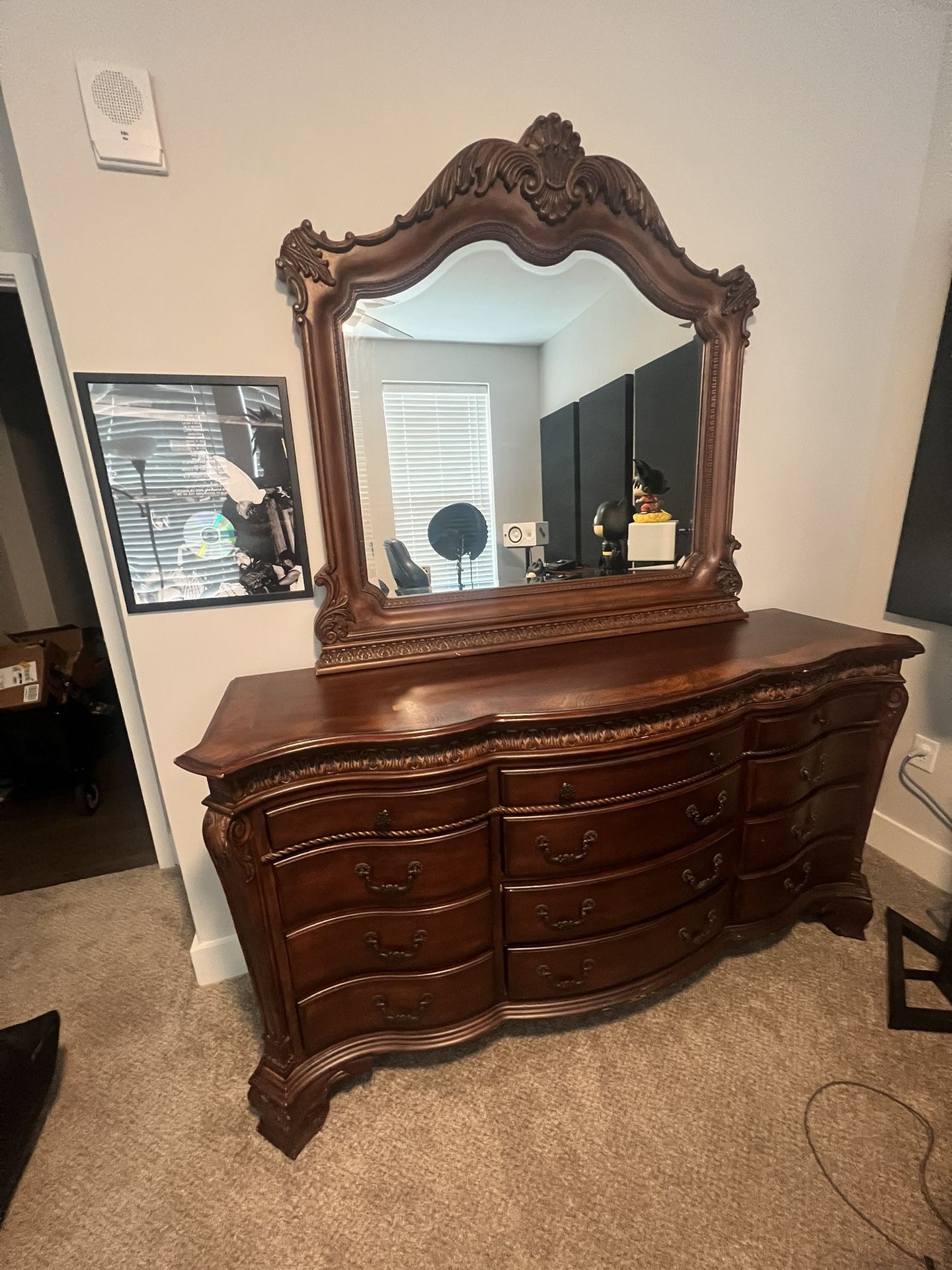 Antique Wood Dresser 