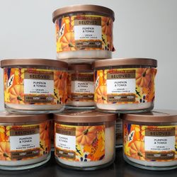 Beloved Pumpkin&Tonka Vegan Scented Candle $8 Each