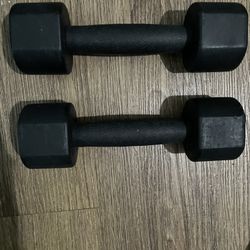Used Once 2 5lb Black Weights