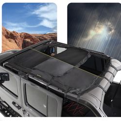 18-26 Jeep JLU Shade Top with Mesh Ski Light