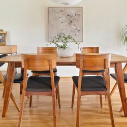 Dining Table And Chairs - Mid-Century Modern