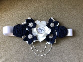 Maternity Sash/ Baby Shower Ideas/ Cinto De Maternidad/ Baby Shower Belt/ Hecho A Mano/ Handmade