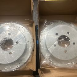 1997-04 Ford F150 4wd / Expedition Rear Slotted Rotor Set