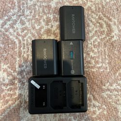 3 Sony A7 III or IV Camera Batteries 