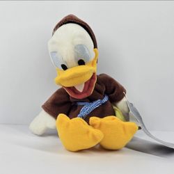 2000 Disney Store Fantasia Donald Duck Bean Bag Plush 8" Stuffed Animal Robe