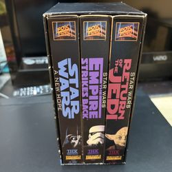 Star Wars Trilogy VHS 3 Tape Set