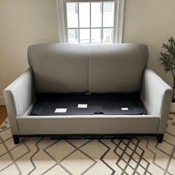 Rowe Martin Queen Pull-Out Couch – Like New, Black/Grey - Morristown, NJ