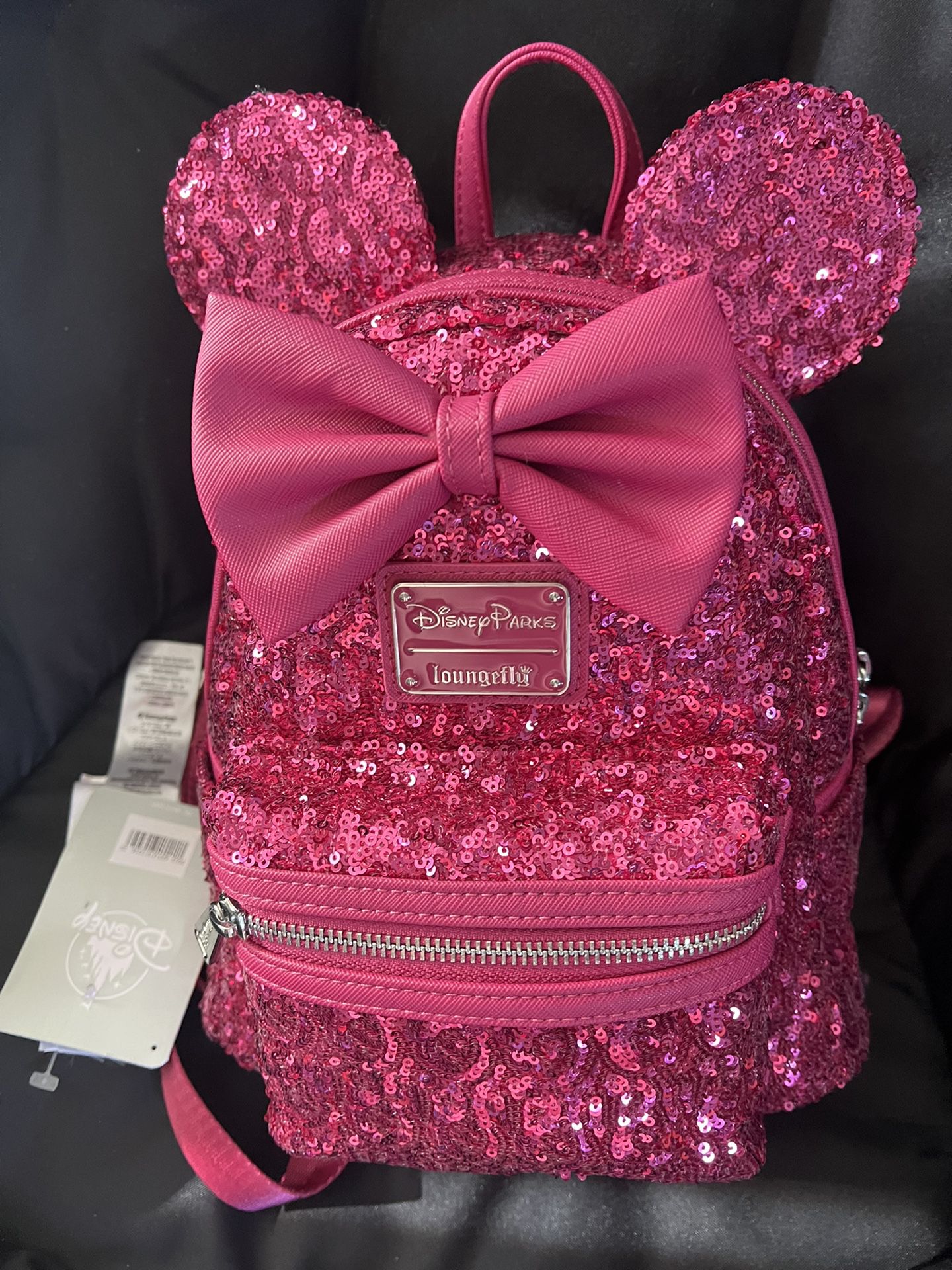 Minnie Backpack- Fuchsia Pink Sequin Loungefly