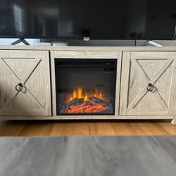 TV Stand W/ Fireplace
