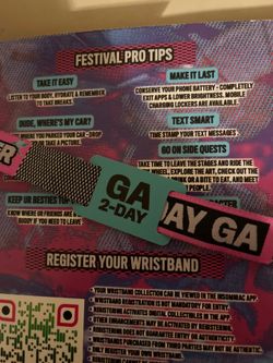 Three Hard Summer 2-Day GA wristbands