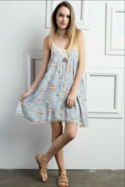 Flower print dress