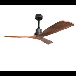 Sofucor 52'' Ceiling Fan No Light With Remote Control DC Motor 3 Blades