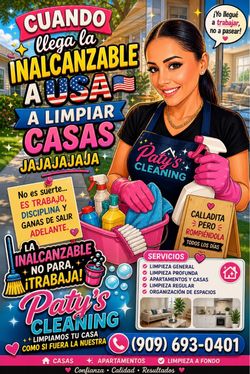 Limpieza de casas apartamentos oficina Ect .
