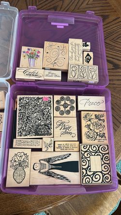 Crafters rubber stamps, 44