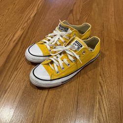 Converse All Star Bright Sunshine Yellow Sneaker Shoes Low Top Lace Up Mens 6.5