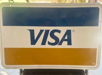 Visa  Display Sign