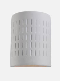 Visual Comfort Paintable Ceramic Sconce in White