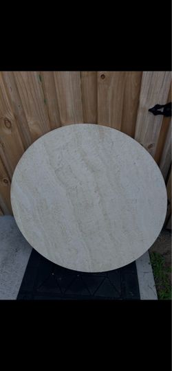 Round Travertine Stone Table Top