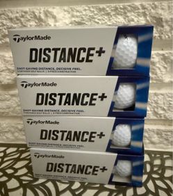 TaylorMade Distance+ Golf Balls – 4 Packs