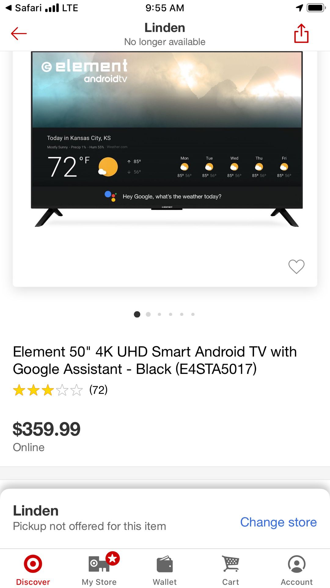 Brand new 50 inch 4K tv smart tv