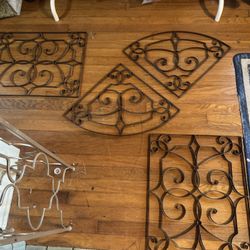 Set Of 4 Metal Wall Art