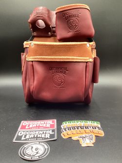 OCCIDENTAL LEATHER BIG OXY FASTENER BAG(INDIVIDUAL)**(FINANCIAMOS/WE FINANCE)**