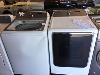 Samsung top load washer and gas dryer