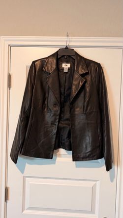 lack Genuine Lambskin Leather Blazer Jacket – Women's Medium