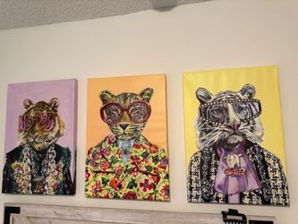 Animal Print Cat - Canvas Print