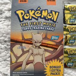 Pokemon The First Movie Topps Trading Cards 