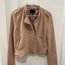 Blush Faux Suede Jacket 
