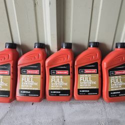 Full Synthetic Motor Oil $5each. Must Buy All 5.