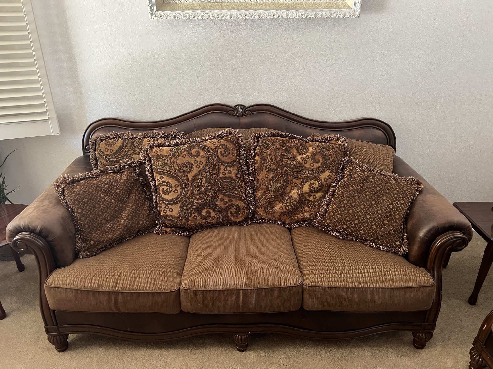 1 Couch, 1 Love Seat, 1 Coffee Table