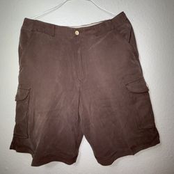 Tulliano Brown Cargo Shorts. -34 
