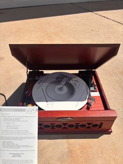 Pyle Vintage Wood Turntable Record Player