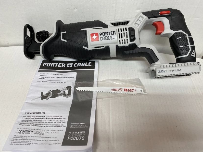  Porter Cable PCC670 20V Max Lithium Reciprocating Saw Tool Only NEW