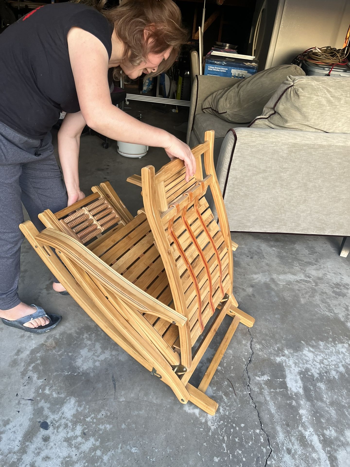 Reclining  Wooden Chair