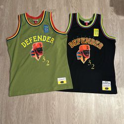 Size Large - Mitchell And Ness Authentic Swingman Jersey NBA Basketball Hebru Brand Studios Supreme Vintage