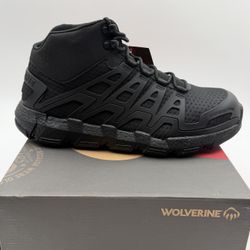 NEW WOLVERINE REV DURASHOCKS Comp Toe work boots CARBONMAX TOE BLACK NOIR SIZES 8-8.5-9.5-10-10.5-11