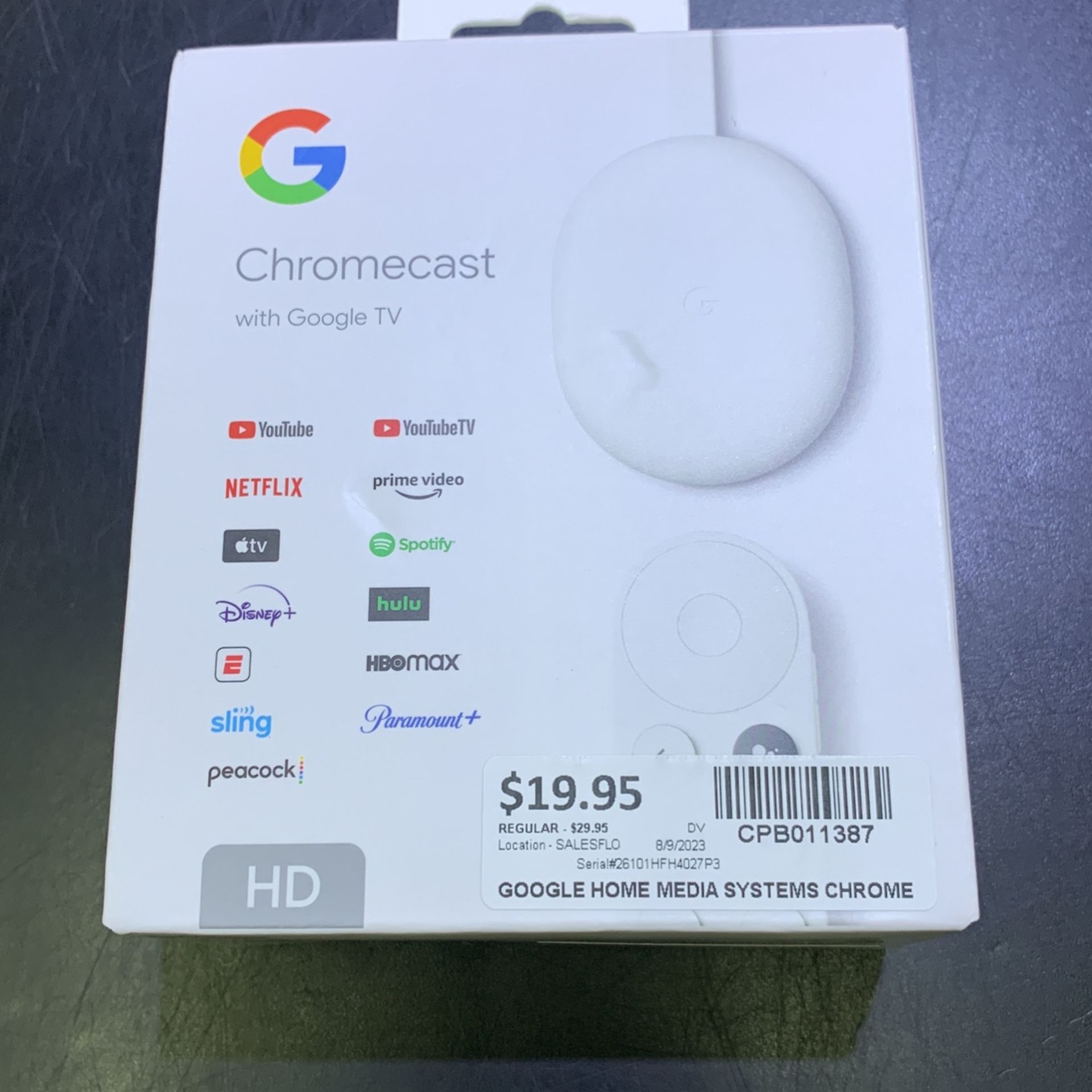 Google Chromecast w/Google TV HD
