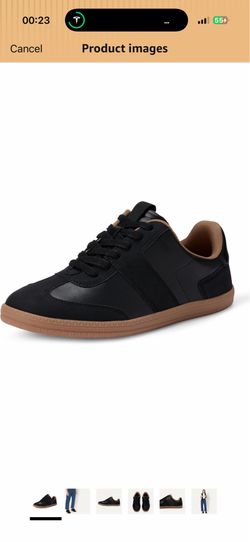 Amazon Essentials Women's Low Top Retro Sneaker with Padded Collar