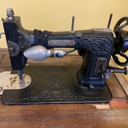 Vintage White Sewing Machine